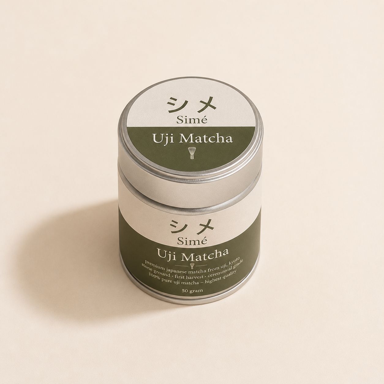 Simé uji matcha