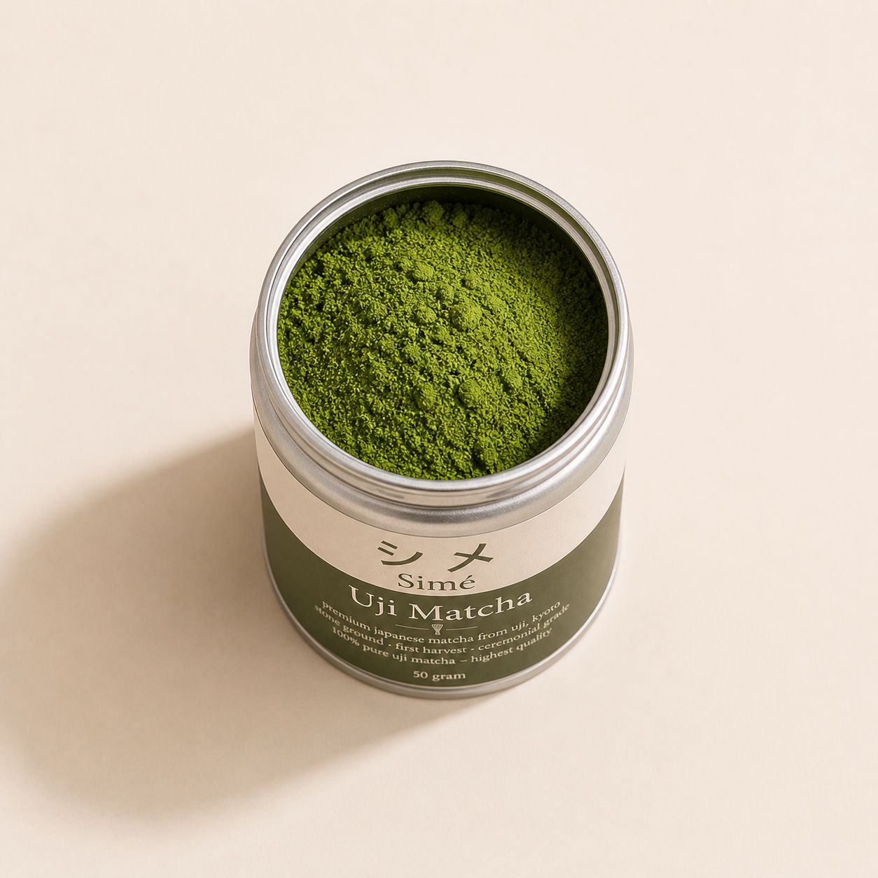 Simé uji matcha